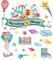 Carson Dellosa Reading is Magic Bulletin Board Set—Motivational Posters, Balloons, Books, Stars, and Rainbow Decorations and Cutouts, Homeschool or Classroom Décor (53 pc)